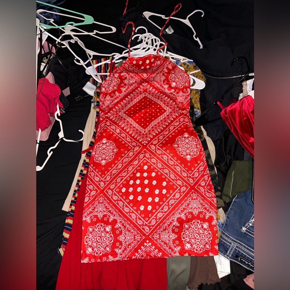 Red Bandana dress
